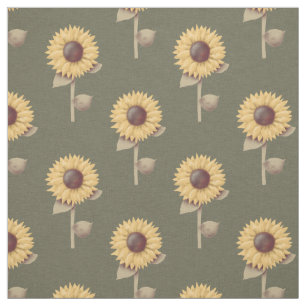 Tecido de Impressão Floral Prim Padrão de Girassói