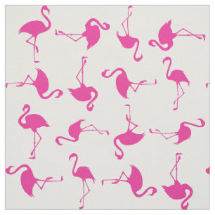 Tecido de Impressão tropical de Flamingo cor-de-r