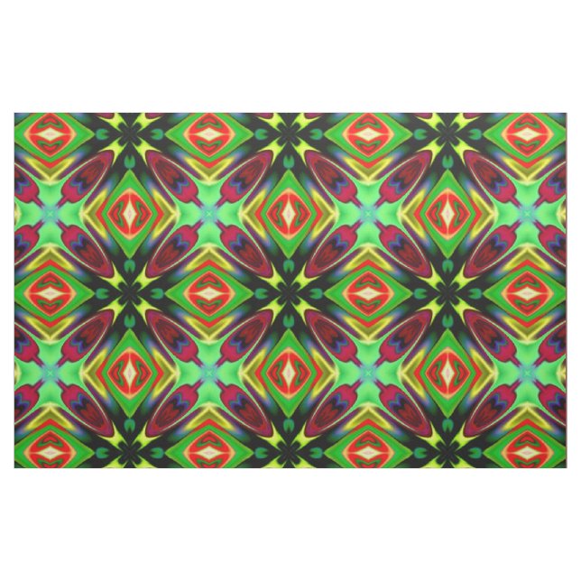 Tecido de Kaleidoscope design em mulitcolor (Jarda)