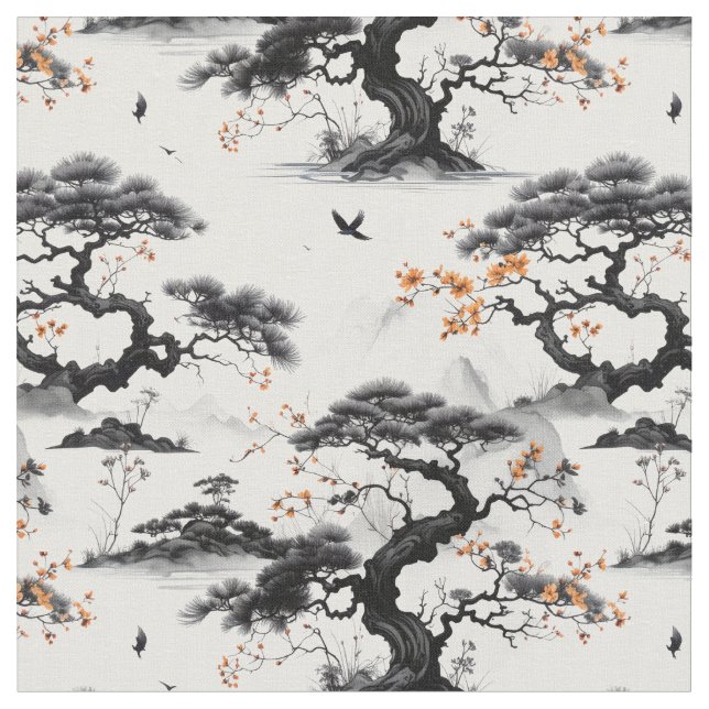Tecido de Lava-Tinta da Ásia Oriental (Detalhe)