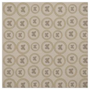 Tecido de Linen com Padrão de Borboleta Dourado Ch