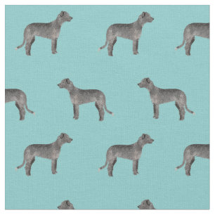 tecido de lobo-irlandês azul-claro