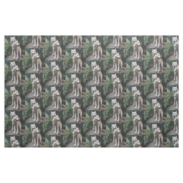 Tecido de Lobos Selvagens (Fat Quarter)