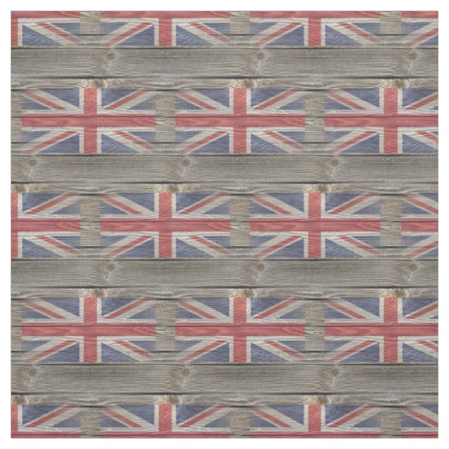 Tecido de madeira velho da bandeira britânica (Modelo)