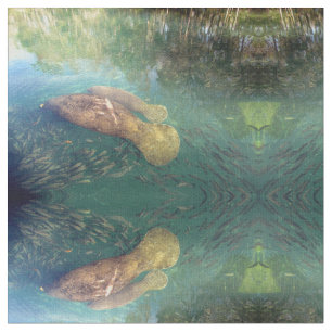 Tecido de mamãe e Baby Manatee