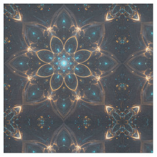 Tecido de Mandala Elétrica
