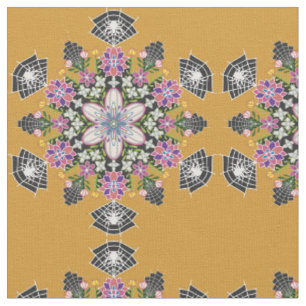 Tecido de mandala para aranhas florais