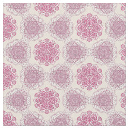 Tecido de Mandala, uma Geometria Rosa Pêssego