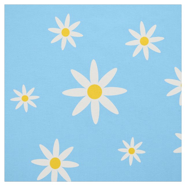 Tecido de margarida azul (Modelo)