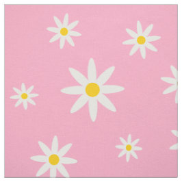 Tecido de margarida rosa