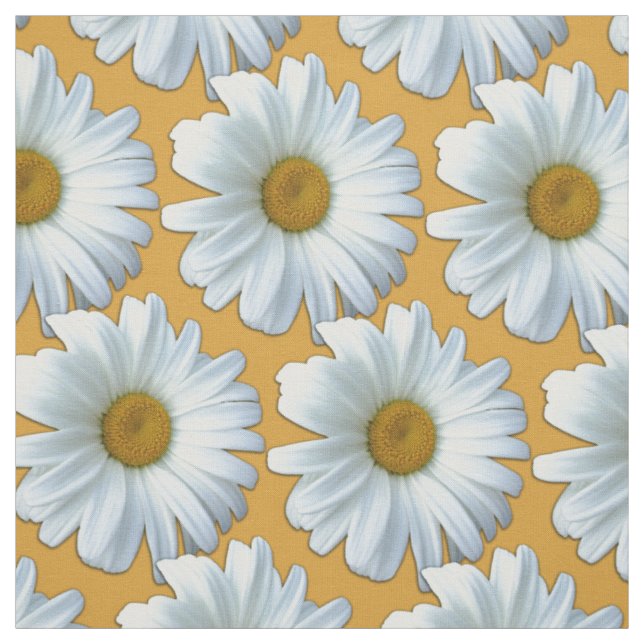 Tecido de margarida Tecido amarelo de algodão ou p (Modelo)