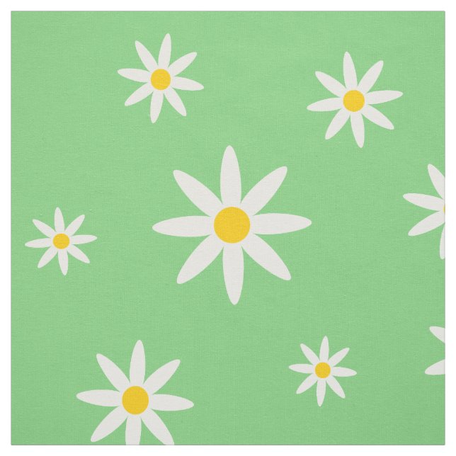 Tecido de margarida verde (Modelo)