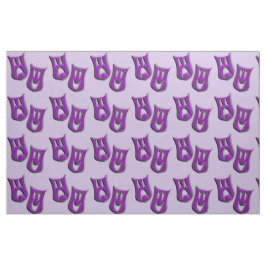 Tecido de Máscaras de Comédia e Tragédia Roxo
