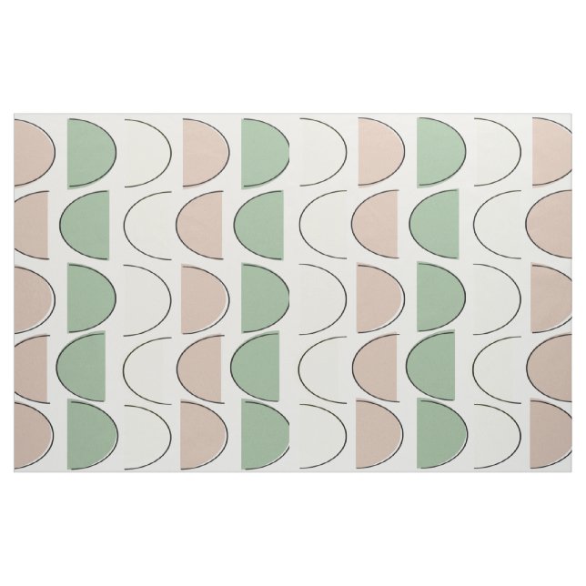 Tecido de meia lua moderna do século médio (Jarda)