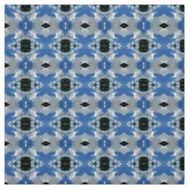 Tecido de Mobiliário Azul-Céu e Nuvem (Modelo)