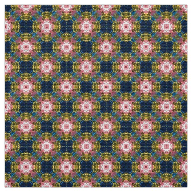 Tecido de Mobiliário Branco Azul Glitch2 (Modelo)