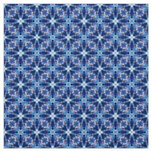 Tecido de Mobiliário Branco Azul Glitch2