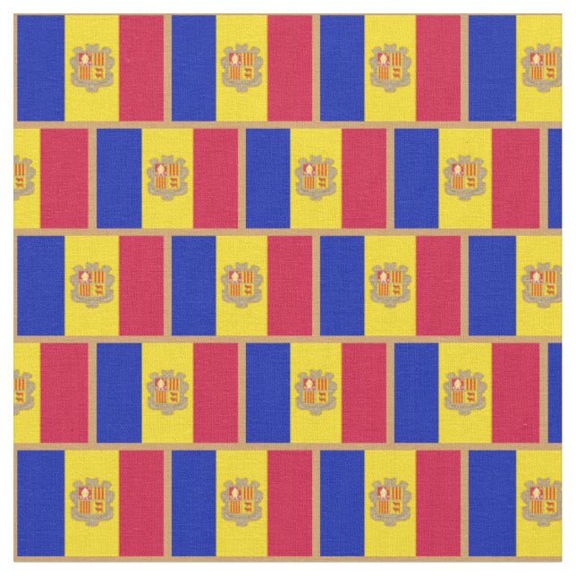 Tecido de moda Andorran Flag & Andorra /esportes (Detalhe)