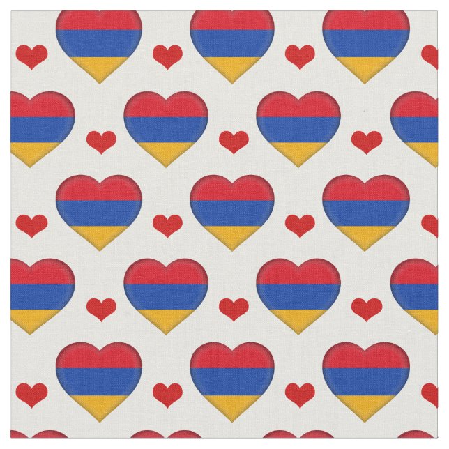 Tecido de moda da Armenian Flag & Red Heart /Armên (Detalhe)