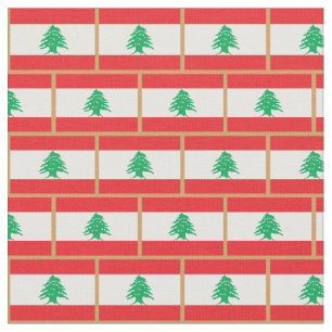 Tecido de moda da Libanesa Flag & Lebanon / esport