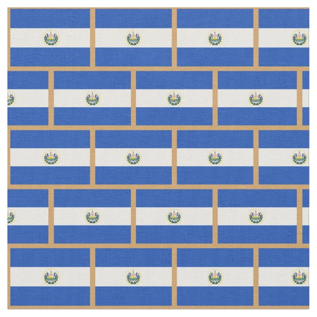 Tecido de moda de El Salvador Flag & Salvador /Esp (Detalhe)