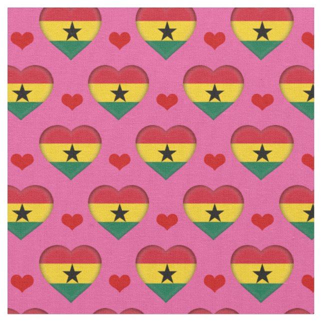 Tecido de moda do Coração Vermelho da Bandeira do  (Detalhe)