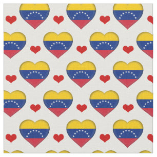 Tecido de moda do Coração Vermelho na Venezuela