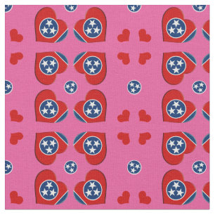 Tecido de moda do Tennessee Flag e Tennessee Heart
