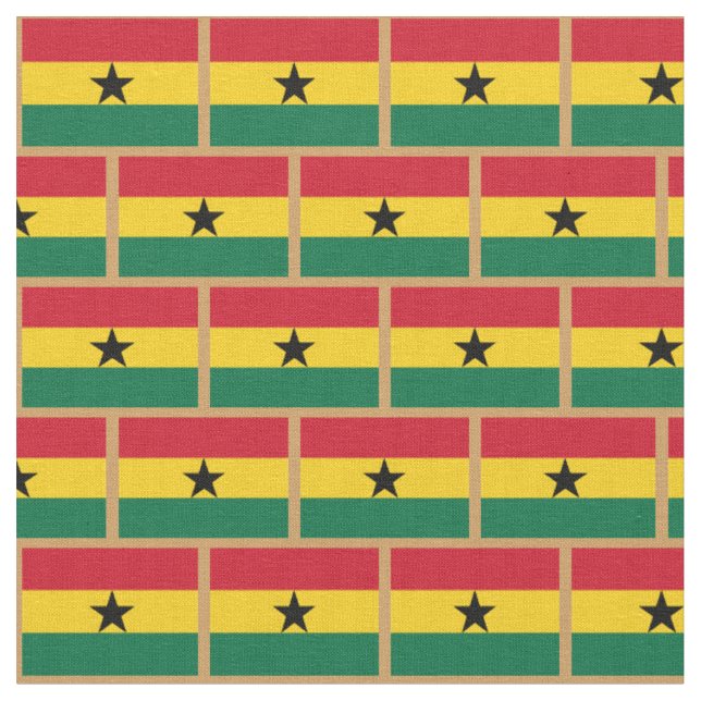 Tecido de moda Ghanaian Flag & Ghana /esportes (Detalhe)