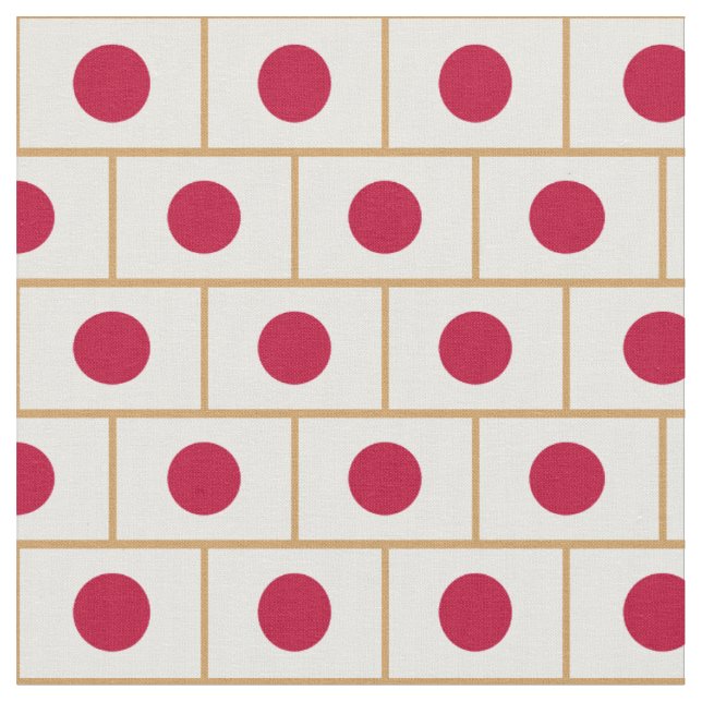 Tecido de moda Japonês Flag & Japan / 日 esportivos (Detalhe)