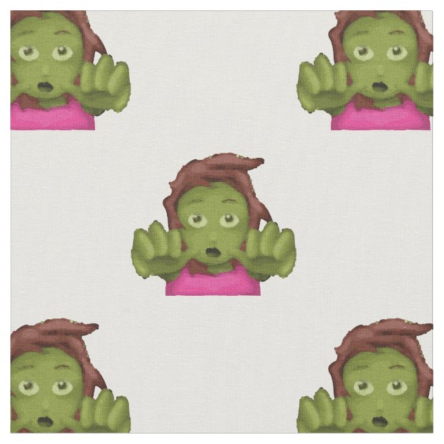 tecido de mulher zombie emoji (Detalhe)