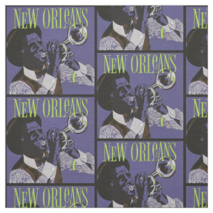 Tecido de Música New Orleans