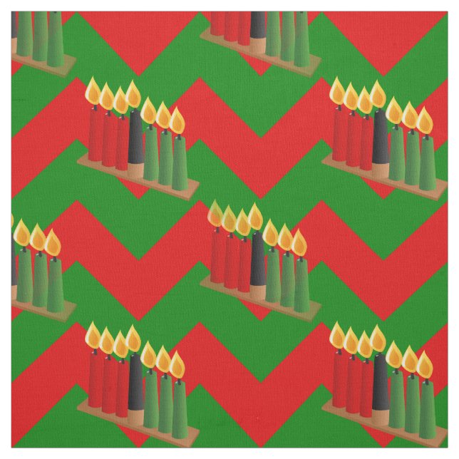 tecido de natal chevron kwanzaa xmas (Modelo)