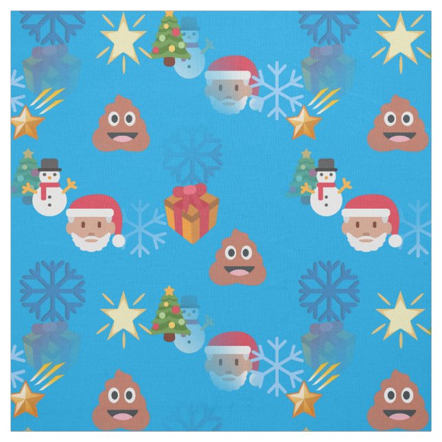 tecido de natal emoji poop (Modelo)