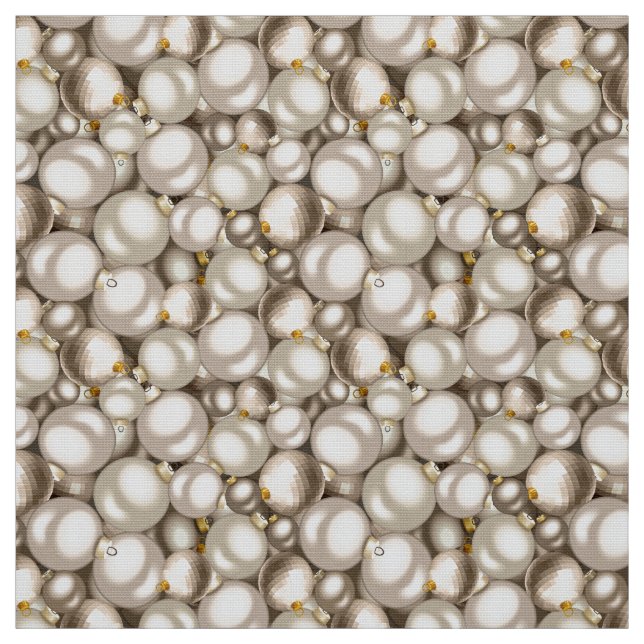 tecido de Natal enfeites de natal prateados (Modelo)