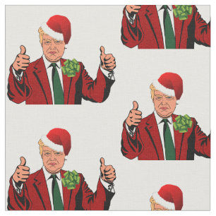 tecido de natal santa claus donald trump no natal