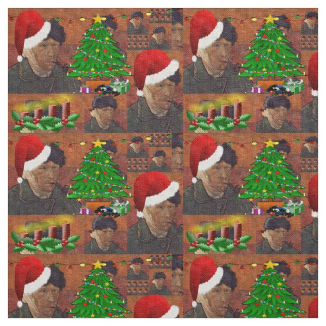 tecido de natal van gogh (Modelo)