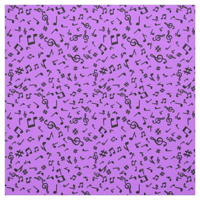 Tecido de Notas de Música (Modelo)