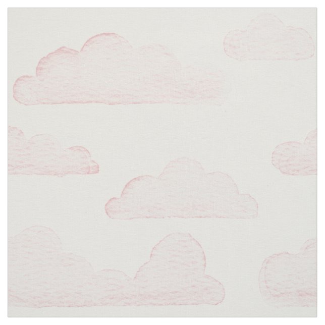 Tecido de Nuvens de Aquarela Rose Dreamtime (Modelo)