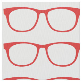 Tecido de Óculos de Geek Hipster vermelho
