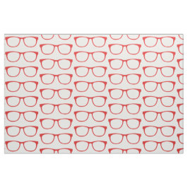 Tecido de Óculos de Geek Hipster vermelho
