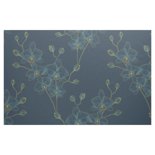 Tecido de orquídea azul suave (Fat Quarter)
