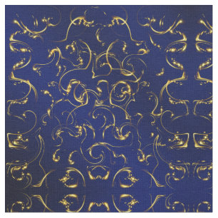 tecido de ouro azul, têxteis caseiros coloridos