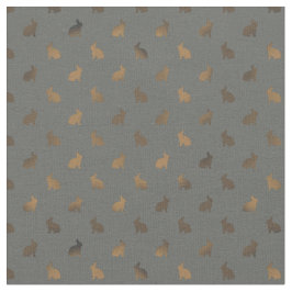 Tecido de ouro prateado para amante de coelho