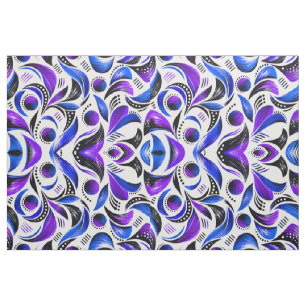 Tecido de Padrão Abstrato de Redemoinho Roxo Real