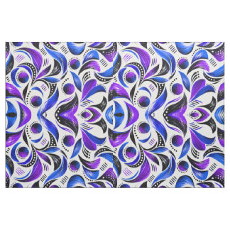 Tecido de Padrão Abstrato de Redemoinho Roxo Real