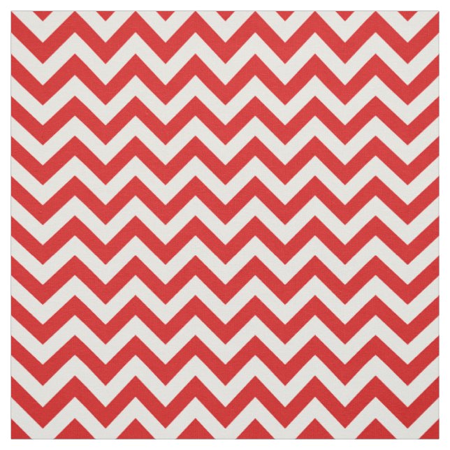Tecido de padrão Chevron da Trendy White Vermelha (Modelo)