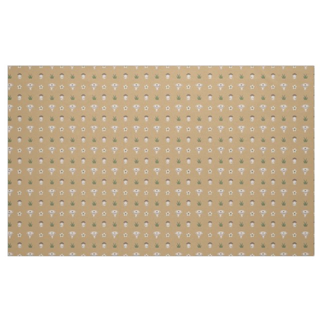 Tecido de Padrão de Cogumelo (Fat Quarter)