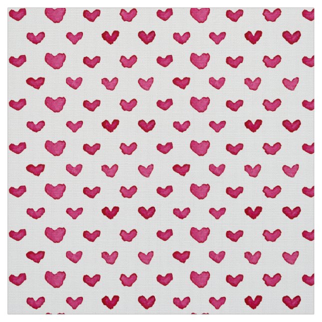 Tecido de Padrão de Corações de Água (Modelo)