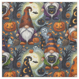 Tecido de Padrão de Gnomo de Halloween